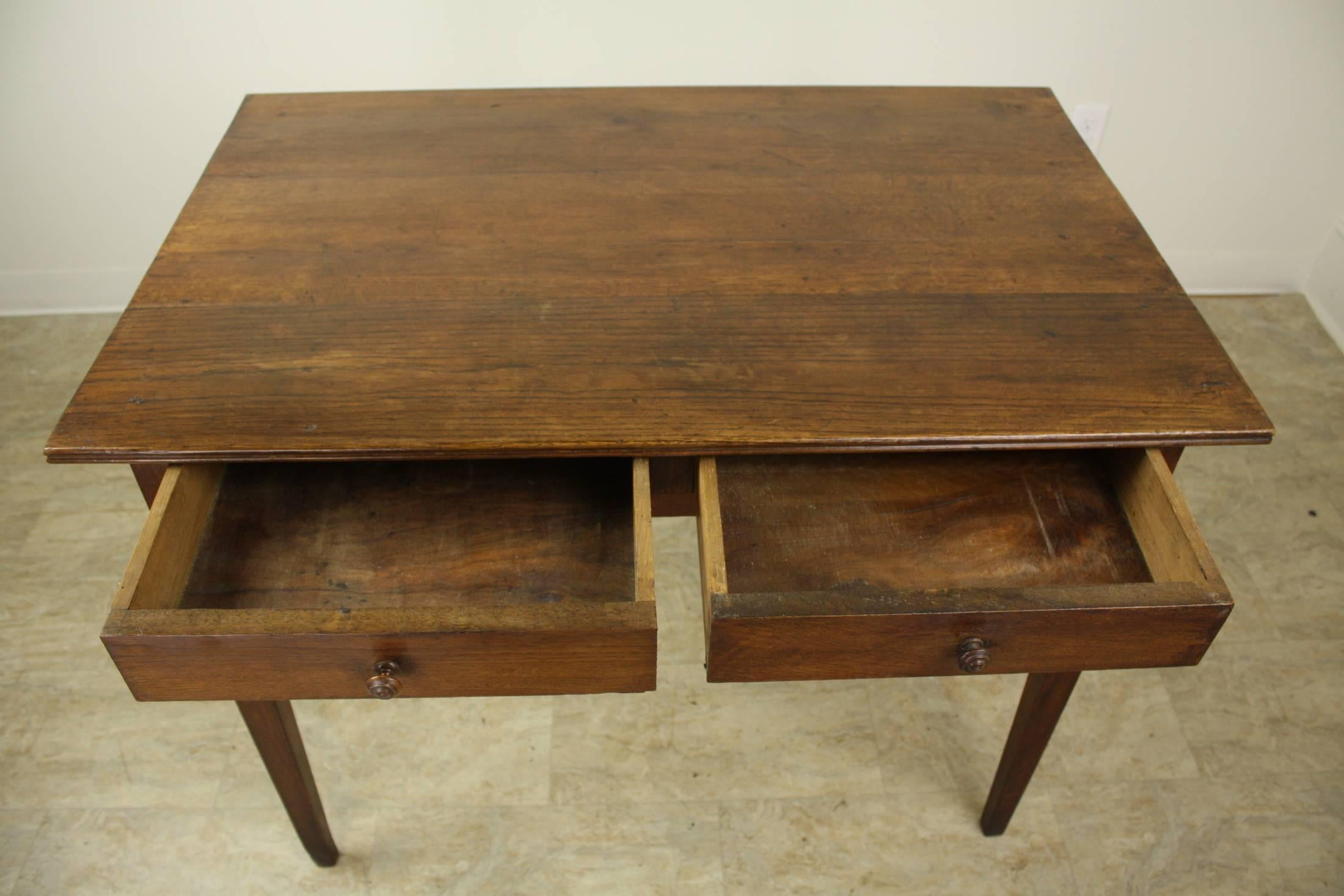 Antique French Oak Writing Table 2