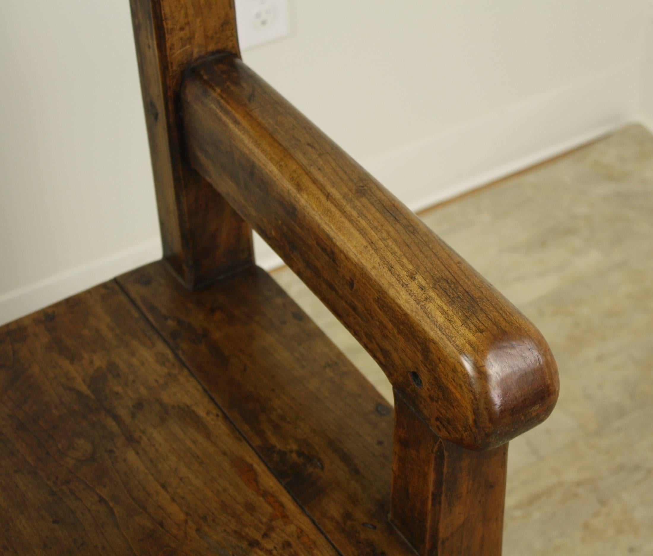 Chunky French Antique Cherry Seat 2
