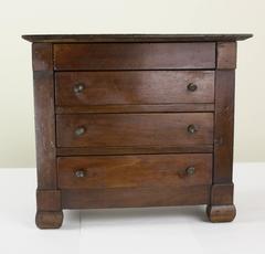 Antique Walnut Apprentice Piece Commode