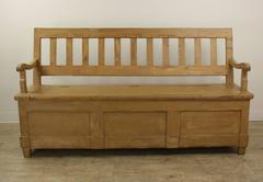Antique Painted Mixed Wood Settle