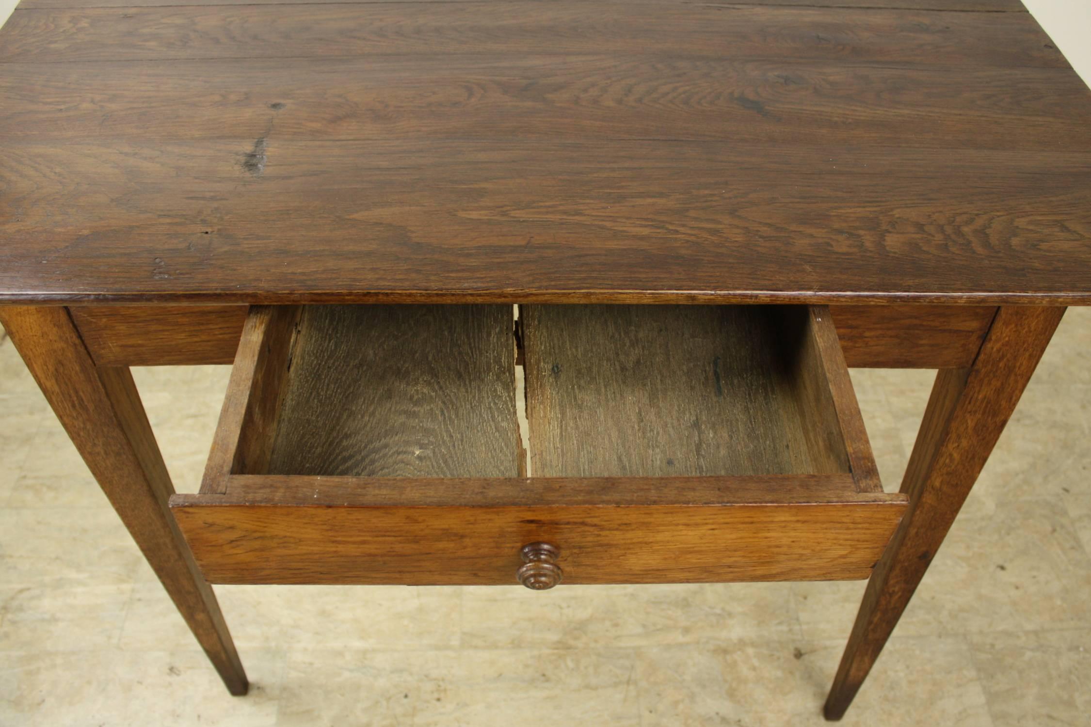 Antique Oak Side Table 2