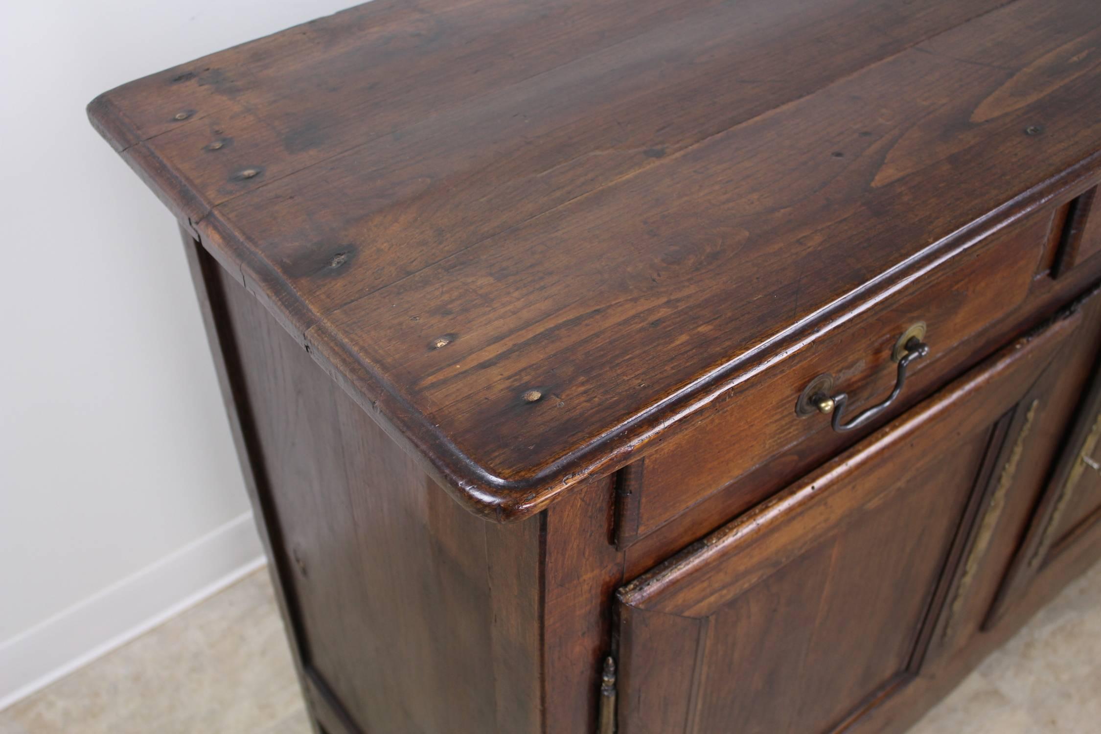 19th Century Antique French Chestnut Country Buffet