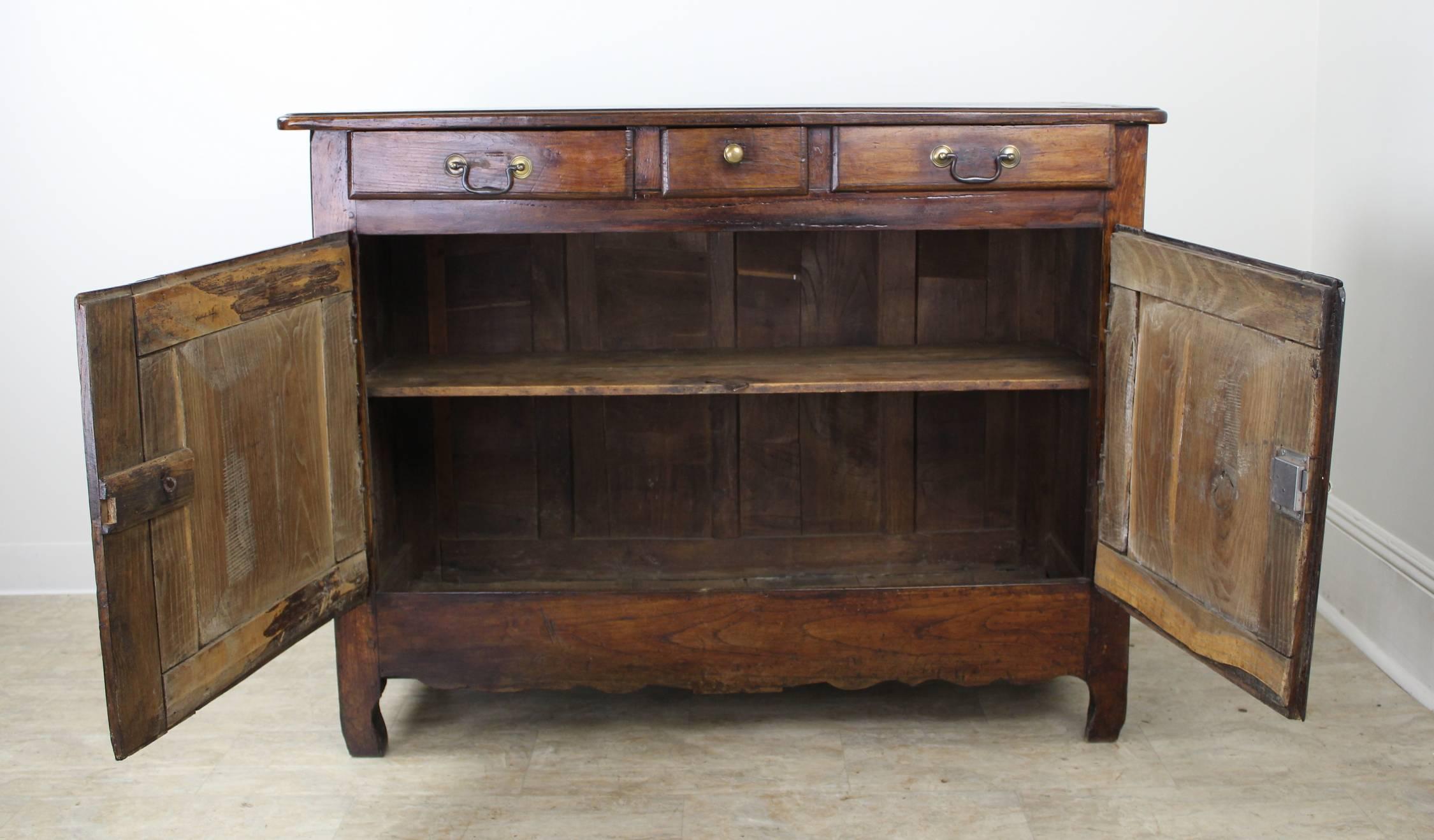 Antique French Chestnut Country Buffet 2
