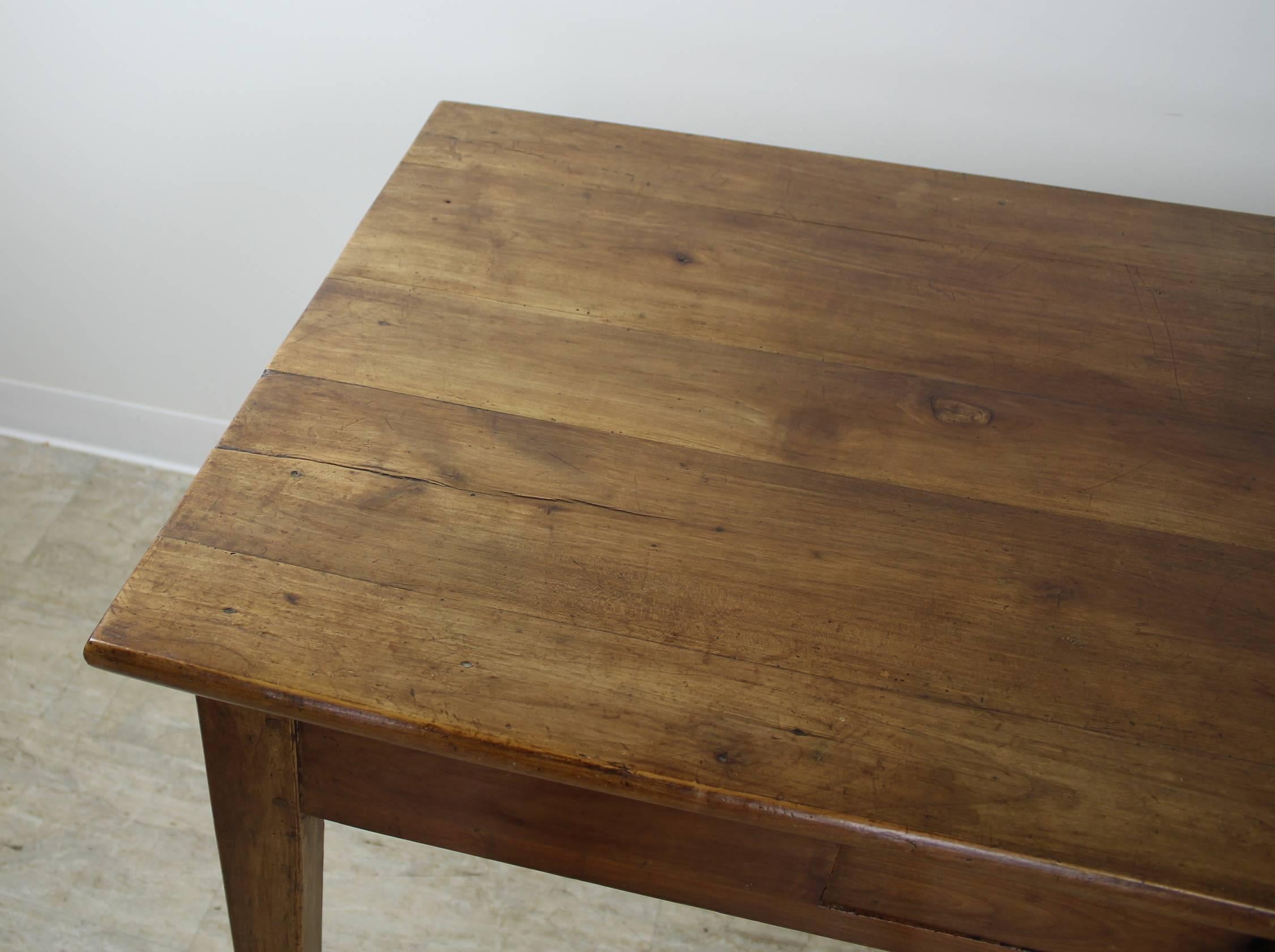 19th Century Beautifully Grained Antique Cherry Writing Table