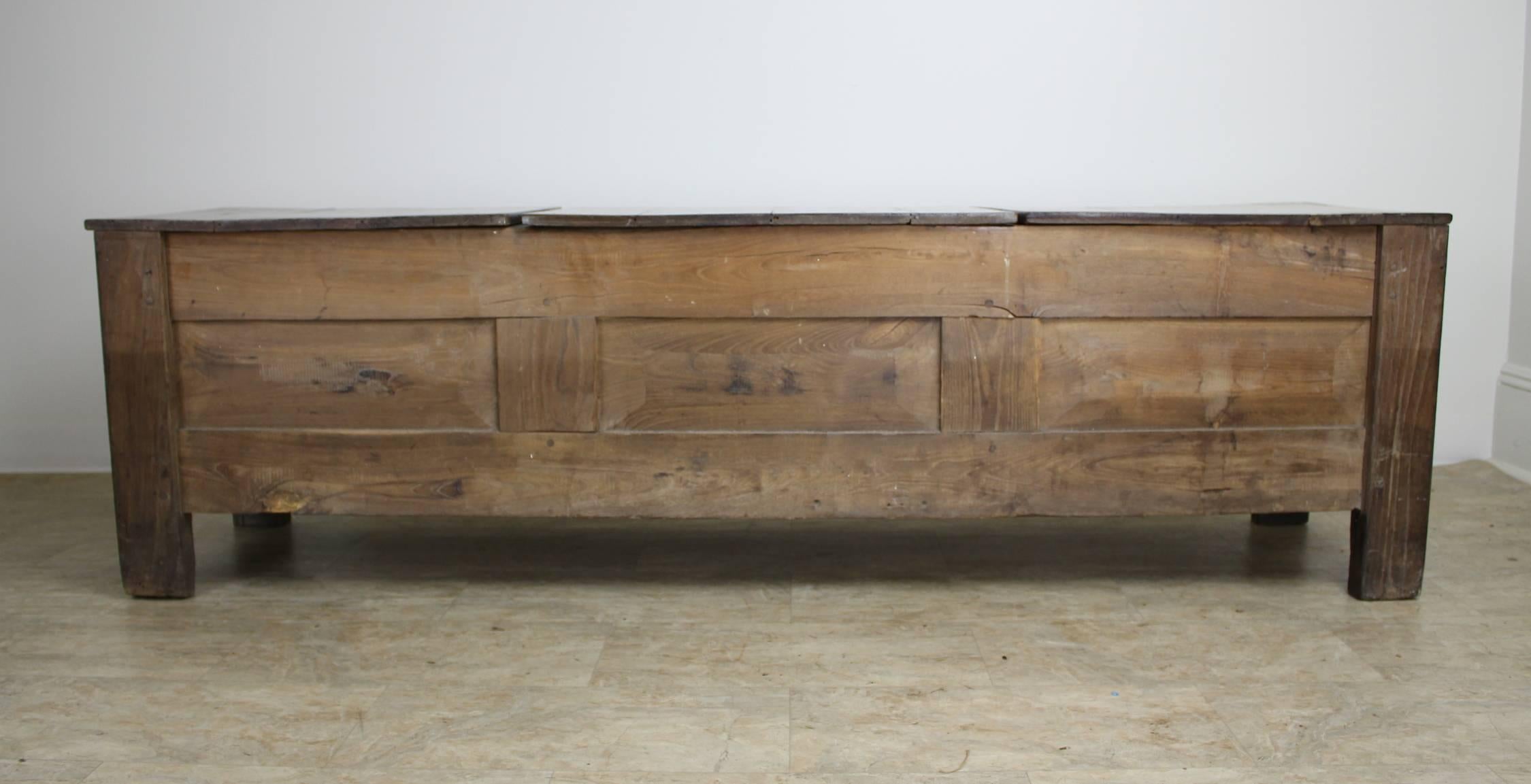 Antique Breton Chestnut Coffer 2