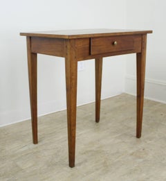 Antique Walnut Side Table with Cherry Base