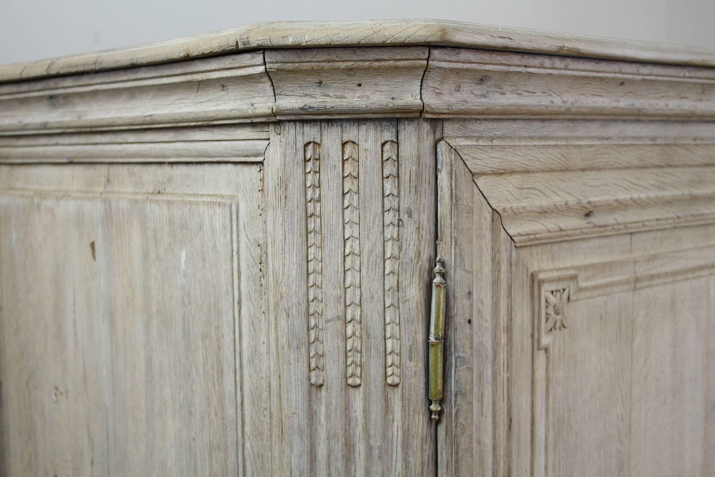 18th Century Bleached Oak Two-Door Buffet 2