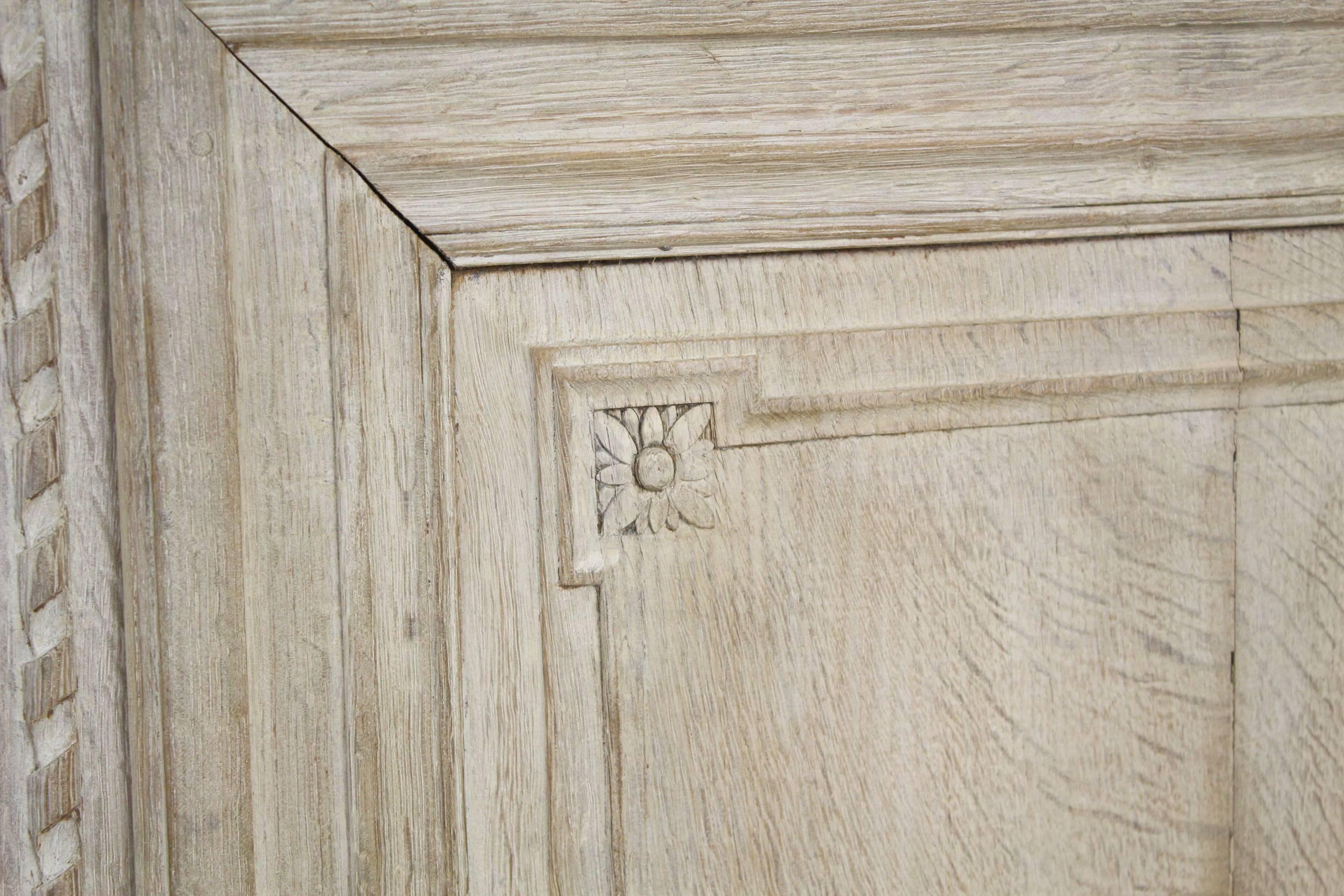 18th Century Bleached Oak Two-Door Buffet 4
