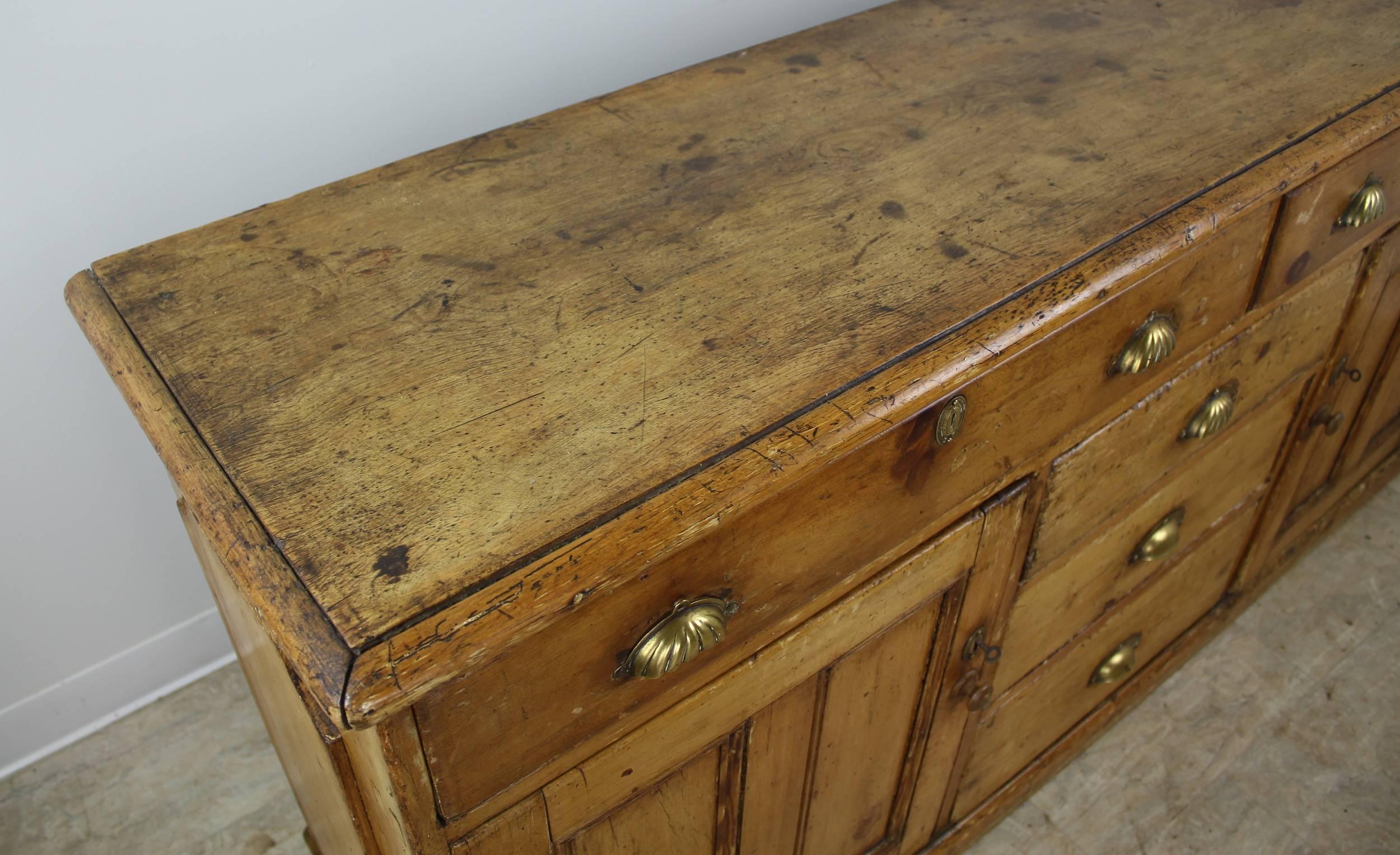 Great Britain (UK) Antique Welsh Pine Dresser Base For Sale