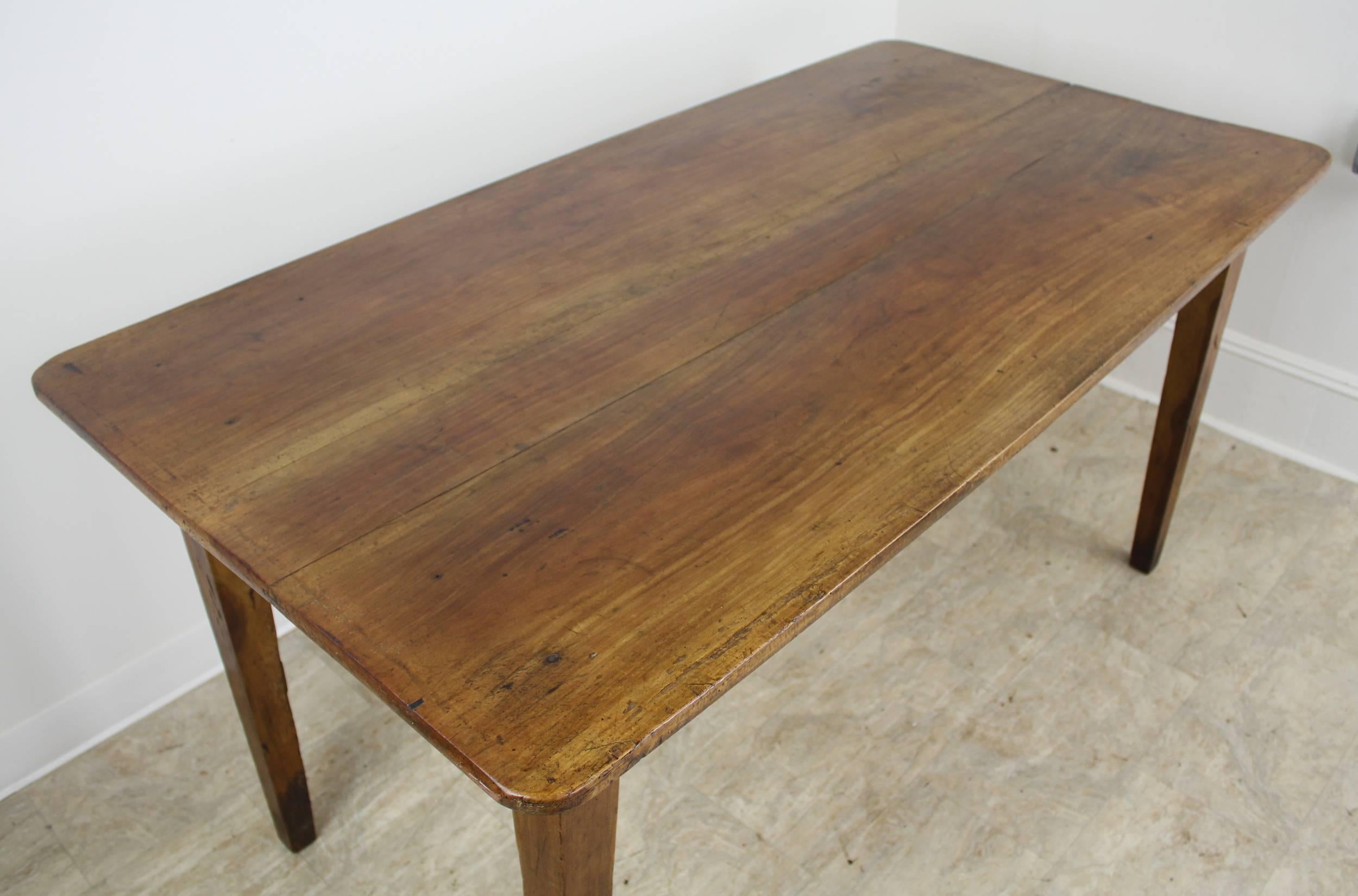 Antique Cherry Smaller Farm Table or Writing Table In Good Condition In Port Chester, NY