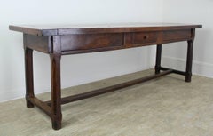 Large Antique French Fruitwood Server or Work Table