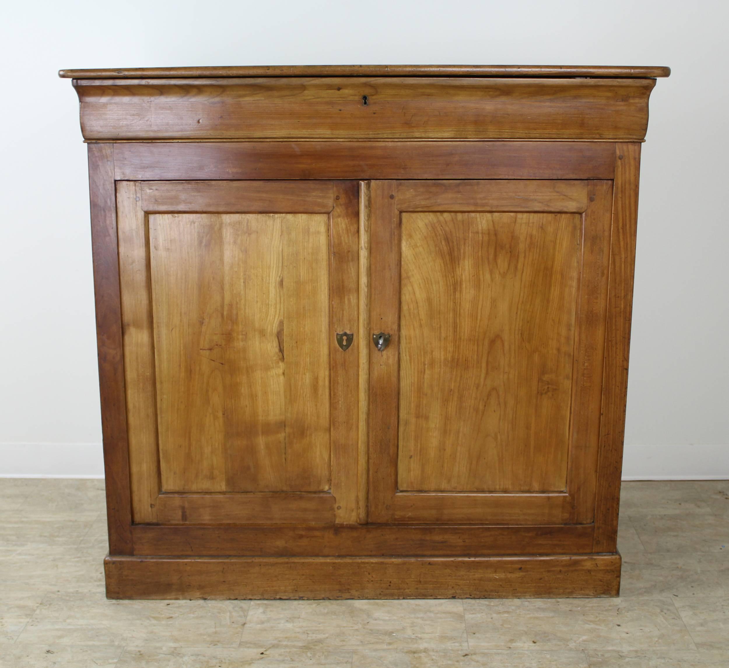 French Tall Antique Fruitwood Louis Philippe Buffet