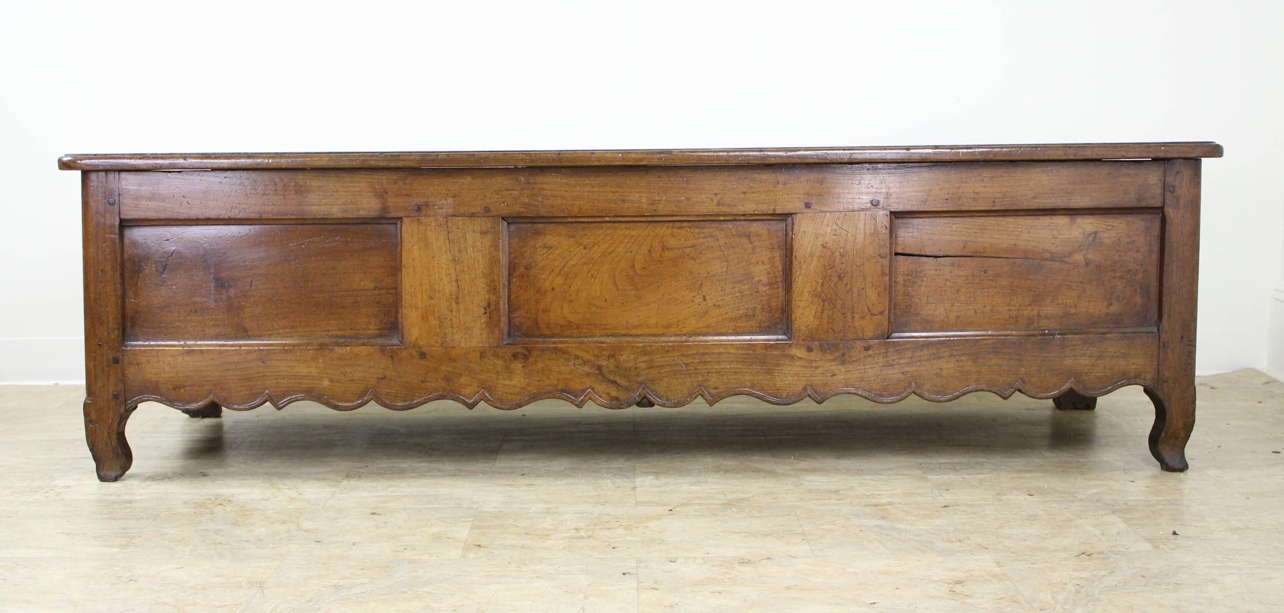 French Fancifully Carved Louis XV Chestnut Coffer