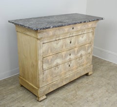 Antique French Bleached Walnut Commode