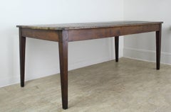 Antique French Scrubbed Top Pine Farm Table