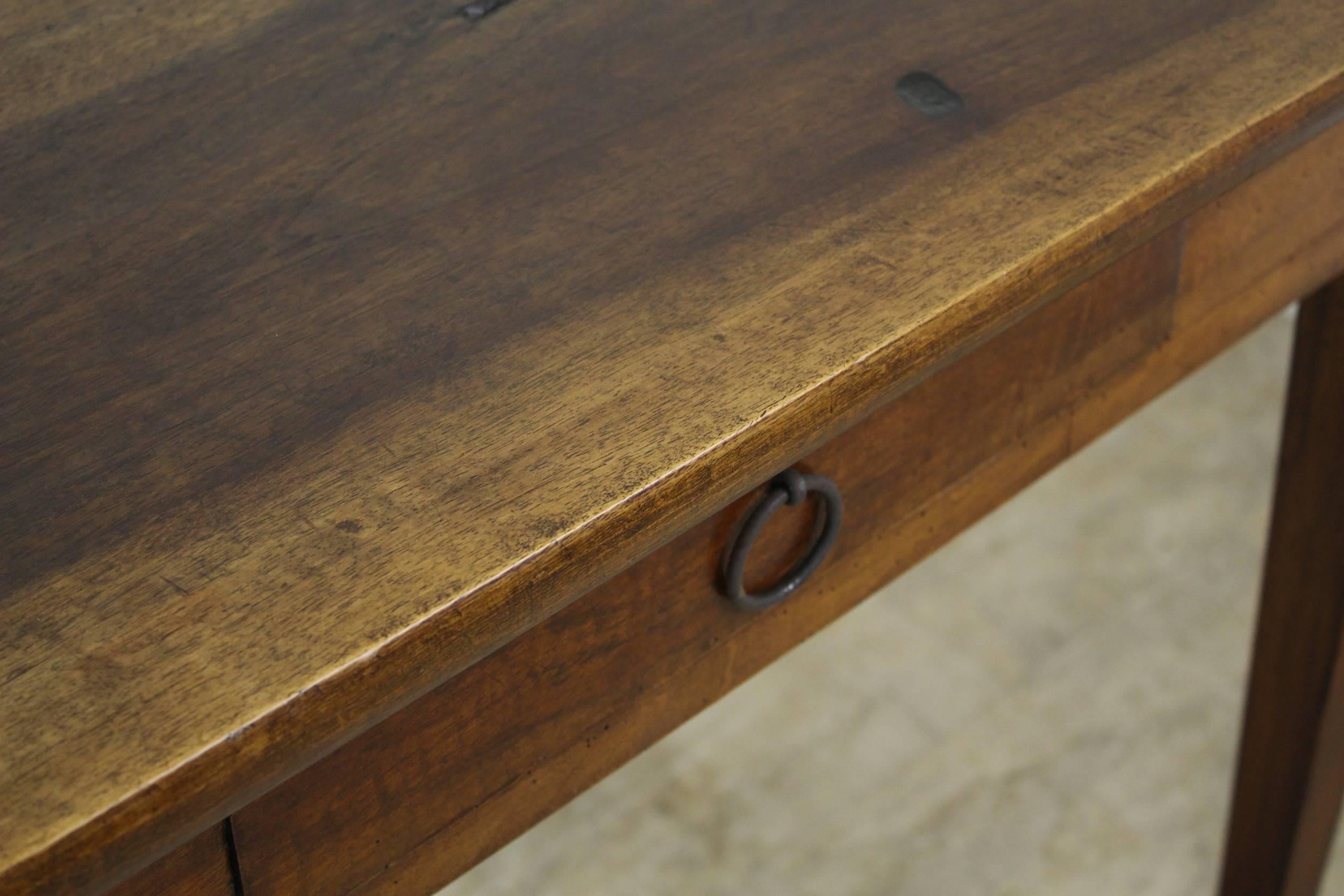 Antique French Walnut Side Table 1