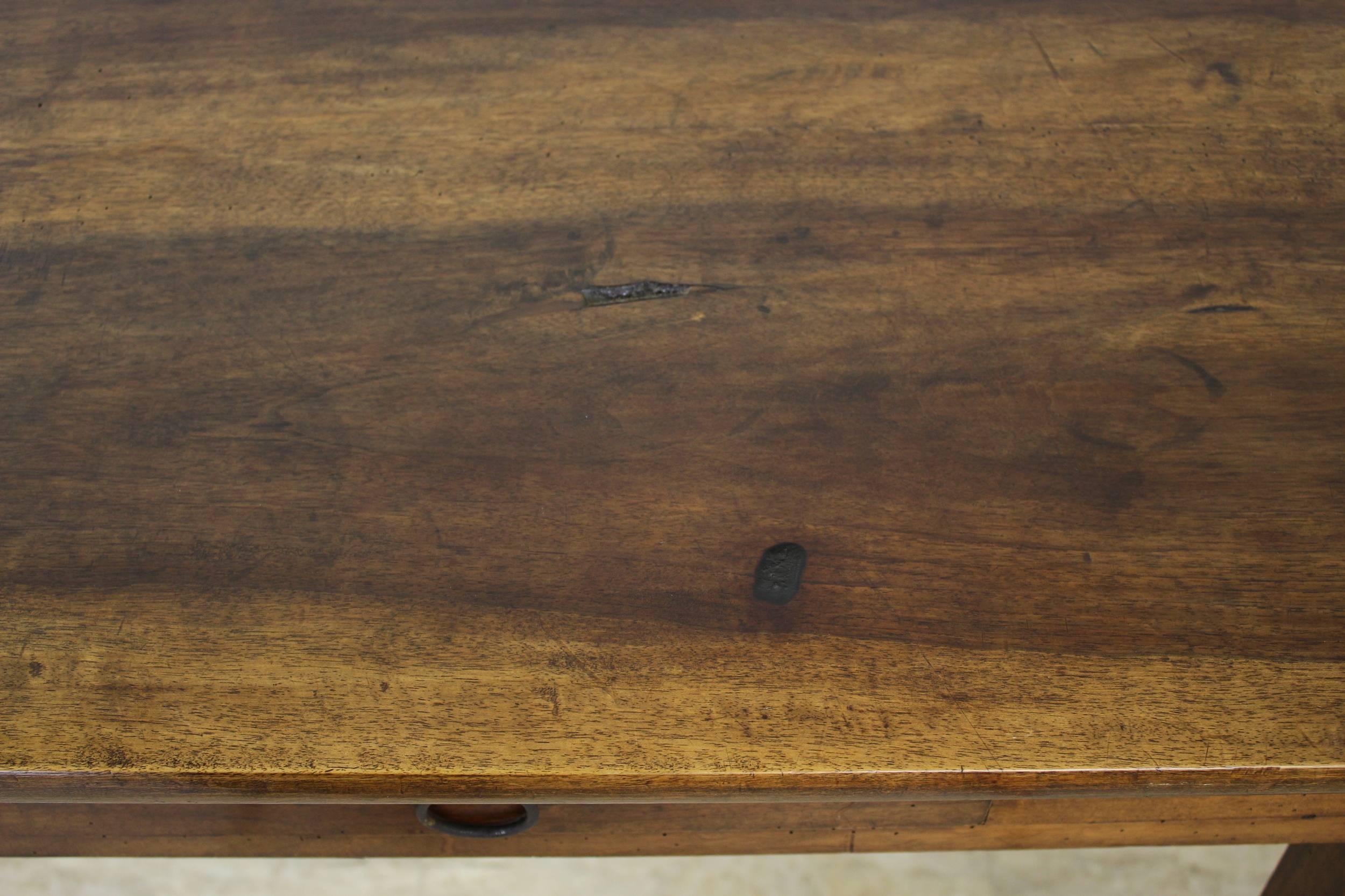 Antique French Walnut Side Table 2