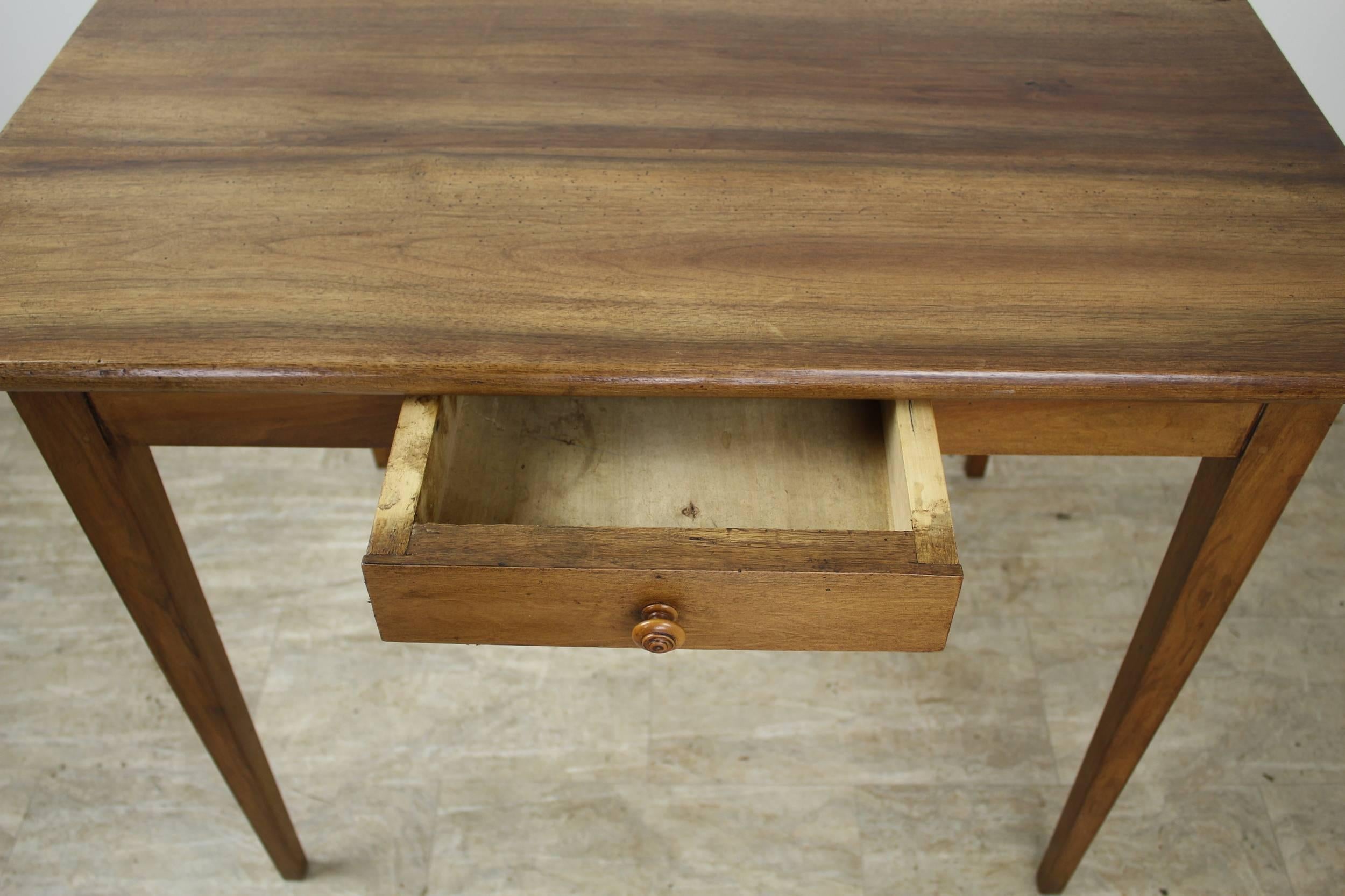 19th Century Antique Walnut Side or Writing Table