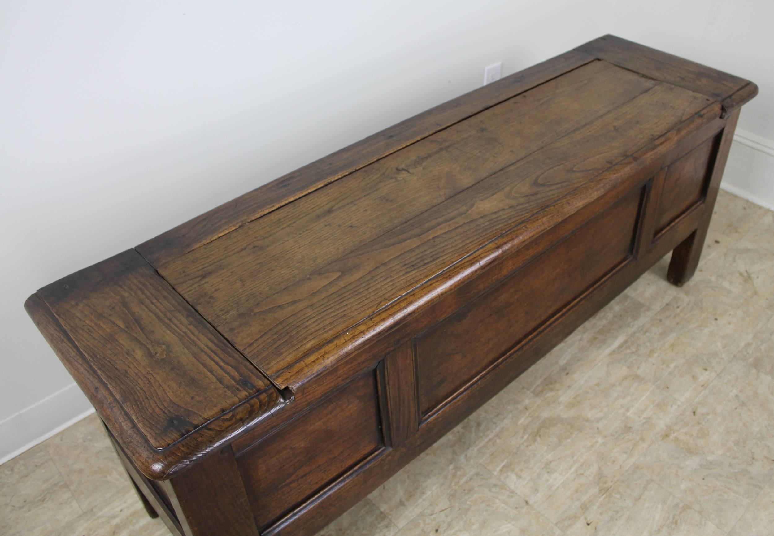 Late 19th Century Antique French Chestnut Coffer