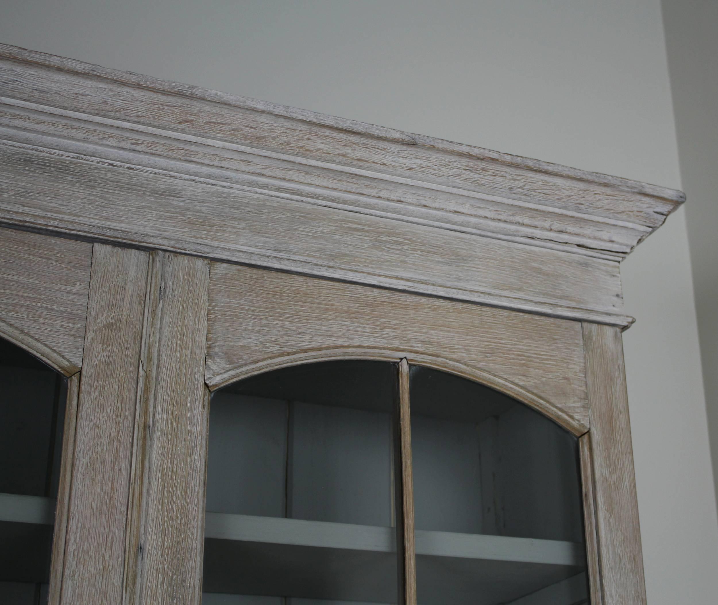 English Bleached Oak Library Bookcase 1
