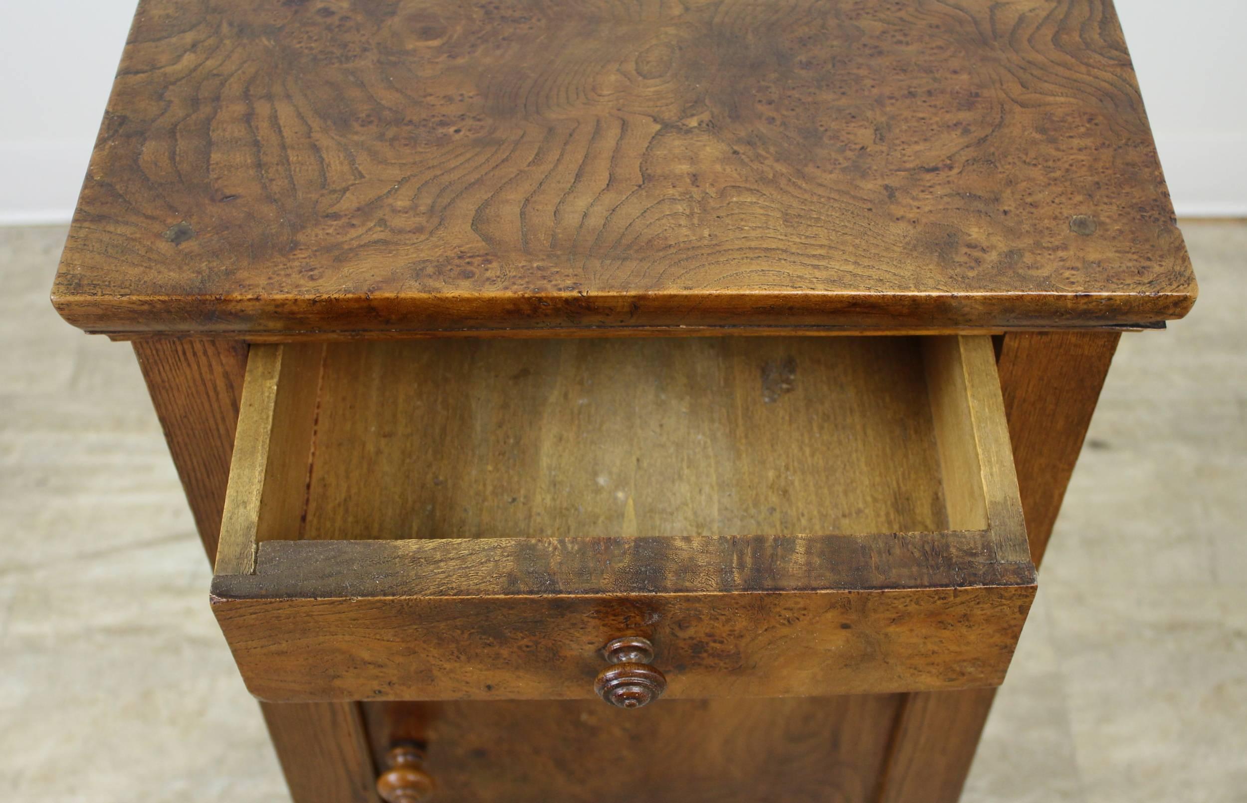 Antique French Burr Elm Side Cabinet 3