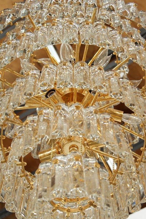 Grand Seven-Tier Faceted Prism Chandelier 4