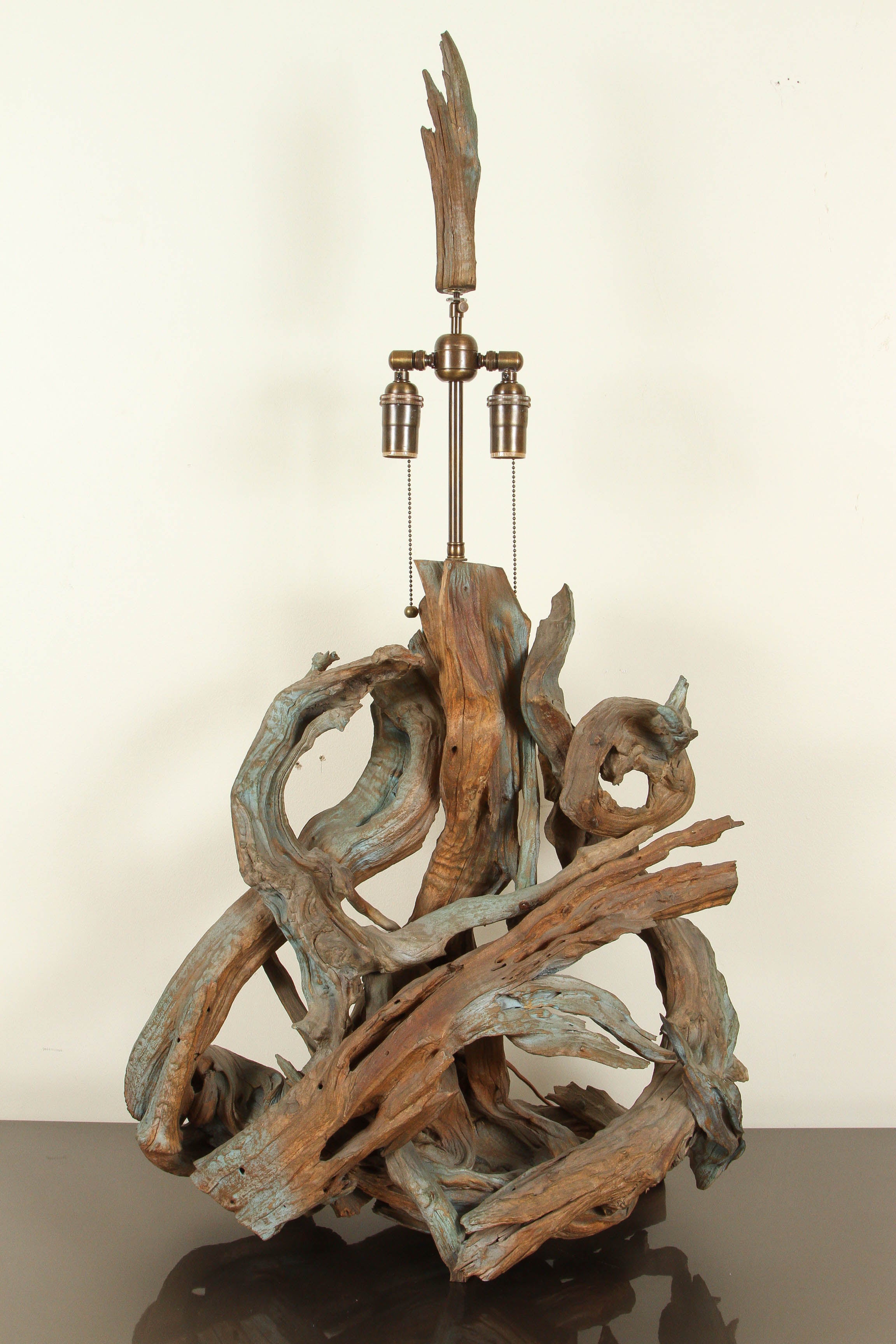 Large Driftwood Table Lamp at 1stDibs