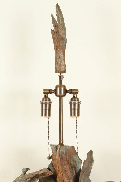 Large Driftwood Table Lamp at 1stDibs