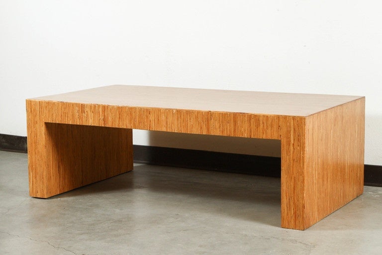 Late 20th Century Bamboo Waterfall Coffee Table