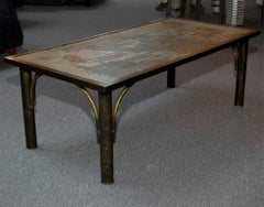 Philip and Kelvin LaVerne Bronze Coffee Table "Imperial Court Scene"