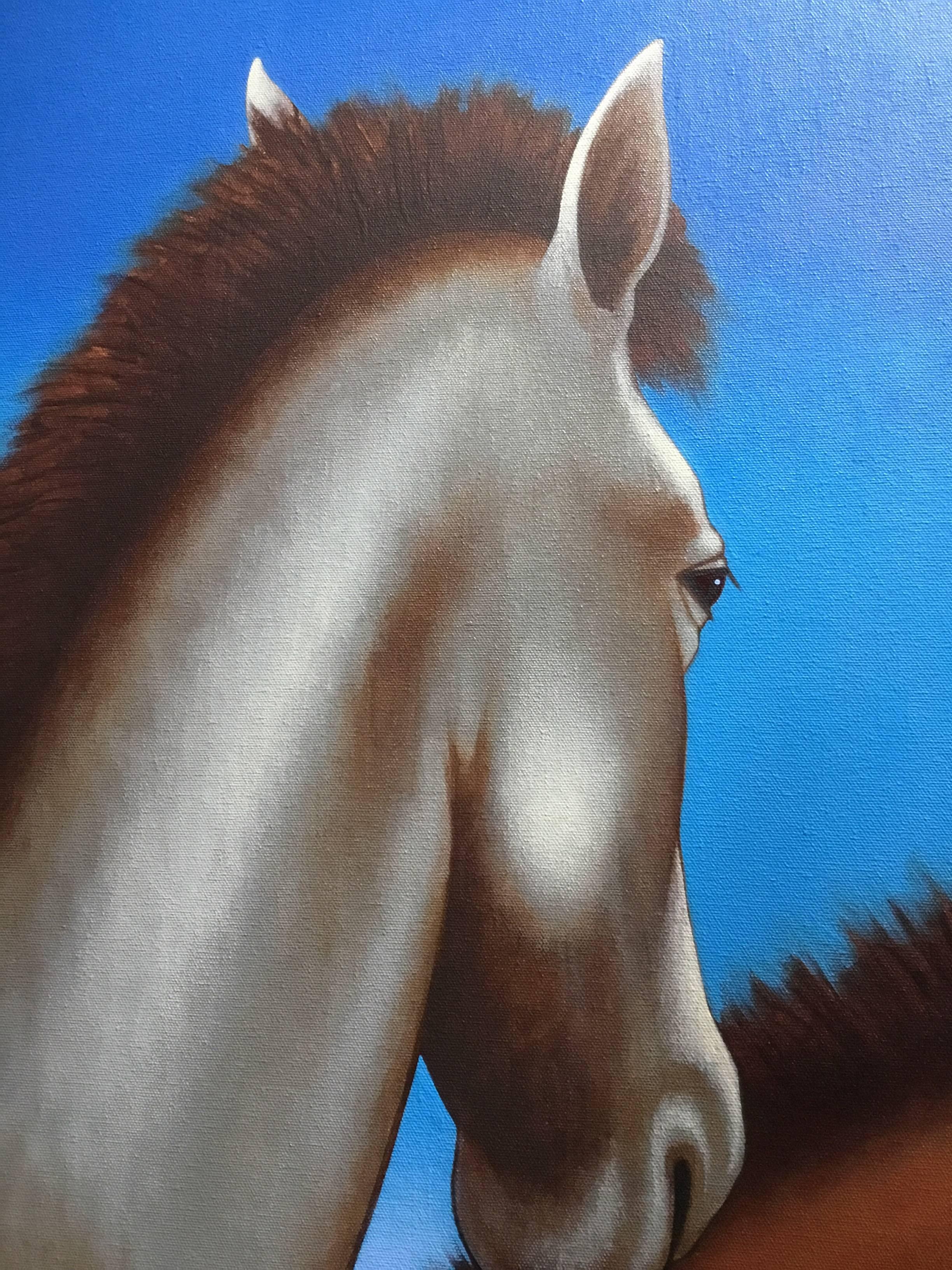 Foals, Painting by Lynn Curlee In Excellent Condition For Sale In New York, NY