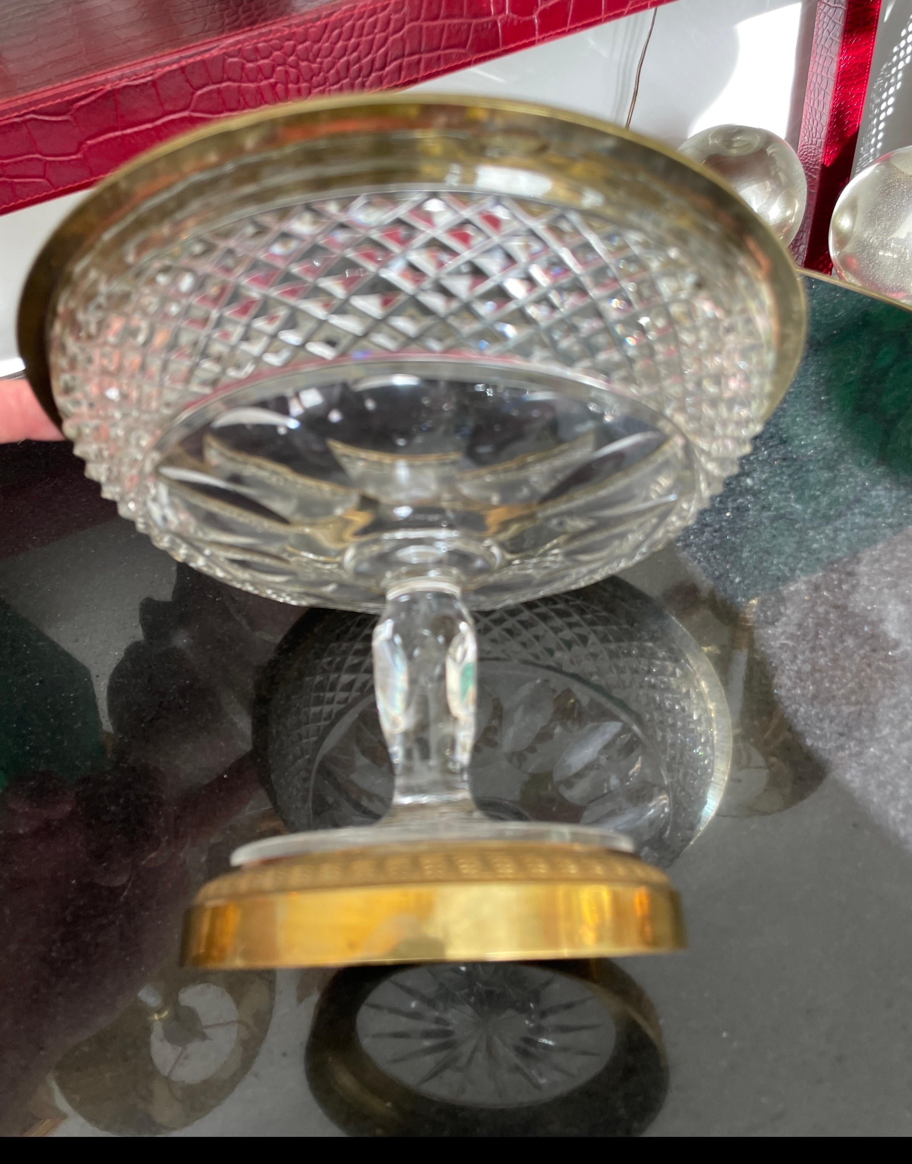 Tazza aus französischem Kristall und Dore-Bronze im Angebot 2