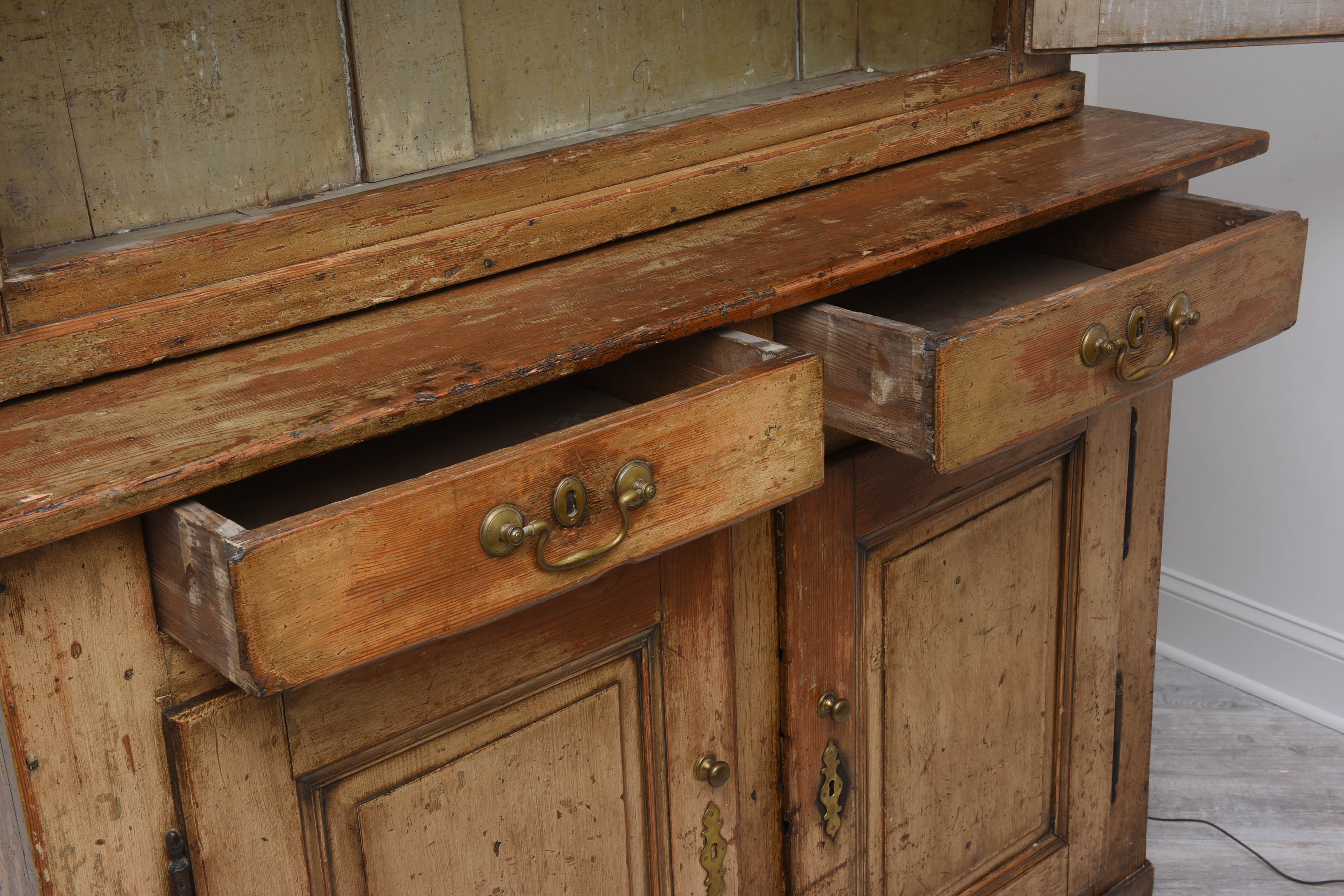 19th Century Country Pine Cupboard 1