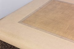 Vintage Harrison-Van Horn Raffia Game Table