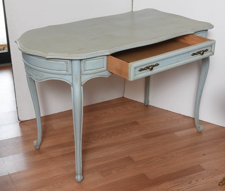 French County Two Sided Painted Desk at 1stdibs