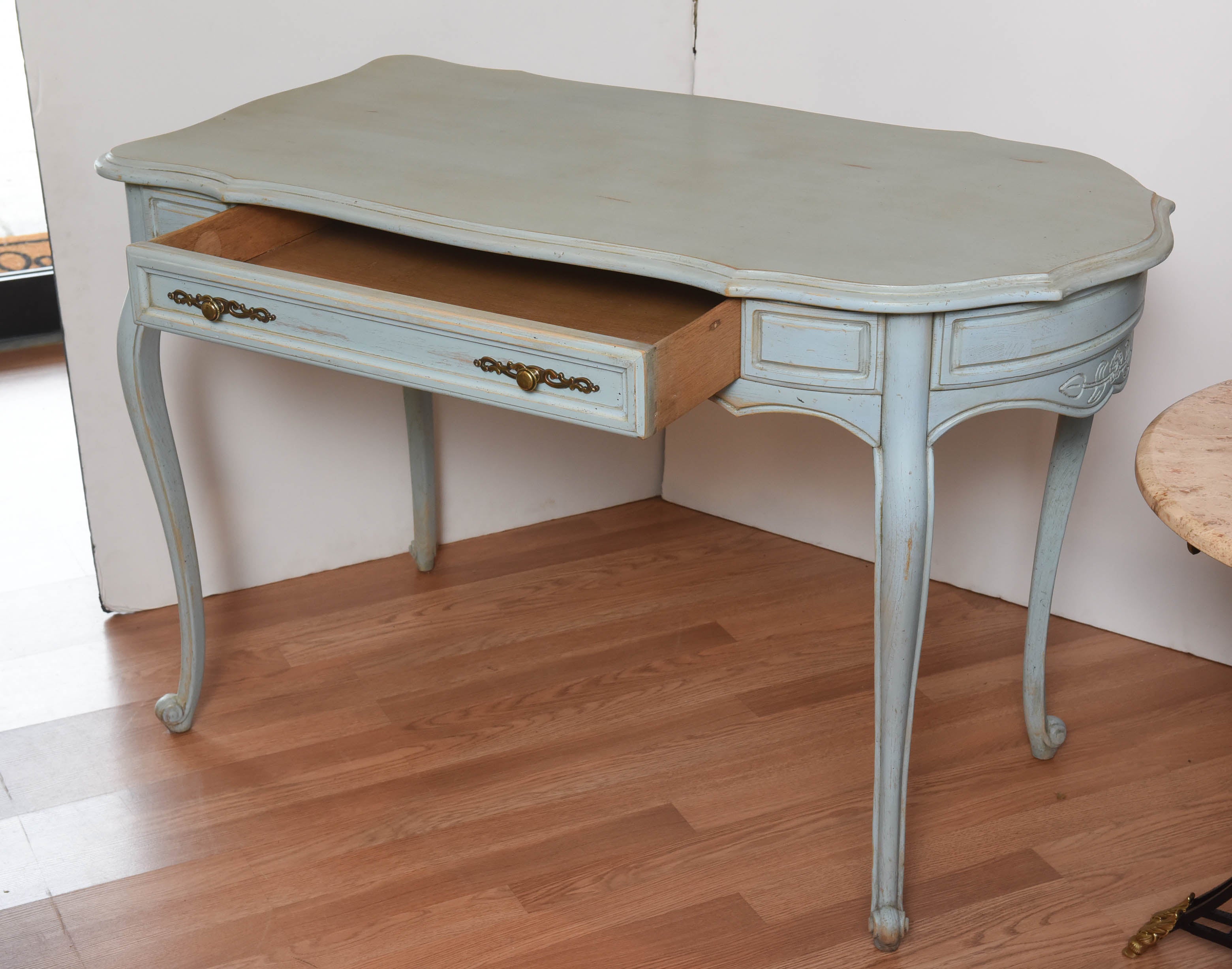 French County Two Sided Painted Desk 1