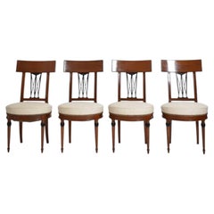 Set of four neoclassical chairs, 1920s.