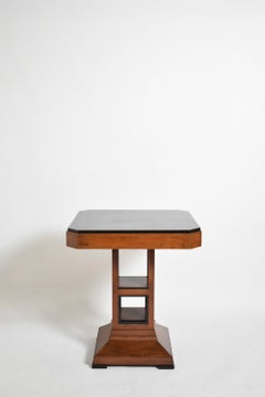 Amsterdam school pedestal table, 1920s.