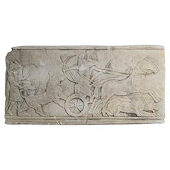 Antiquity cast wall plaster low relief, 1960s.