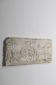 Antiquity cast wall plaster low relief, 1960s.