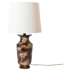 Caldas da Rainha ceramic table lamp, 1920s.