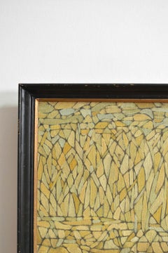 "Abstract Composition" oil on panel, 1960s.