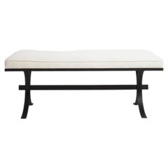 Brutalist rought iron bench, 1960s.