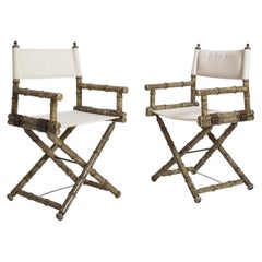 Pair of movie director chairs, 1980s.