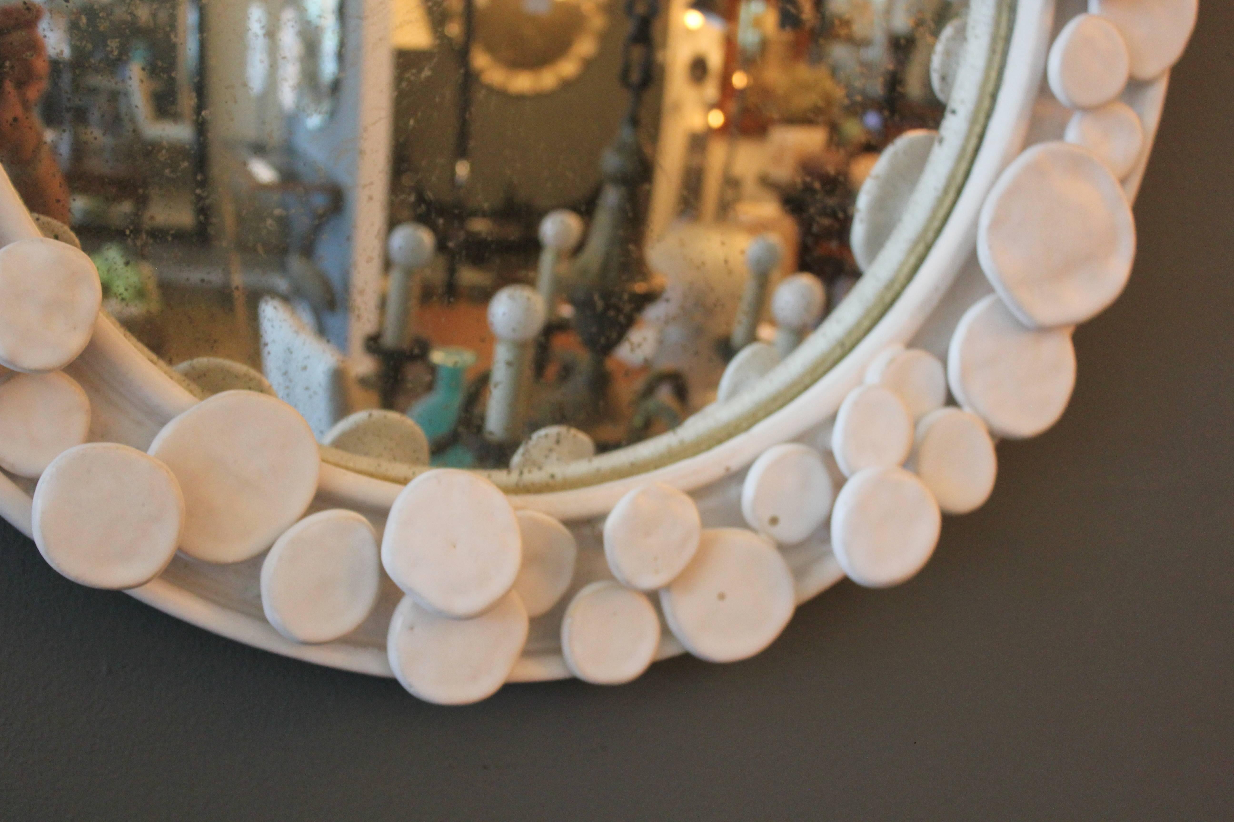 American Warner Walcott Ceramic Convex Mirror for Downtown