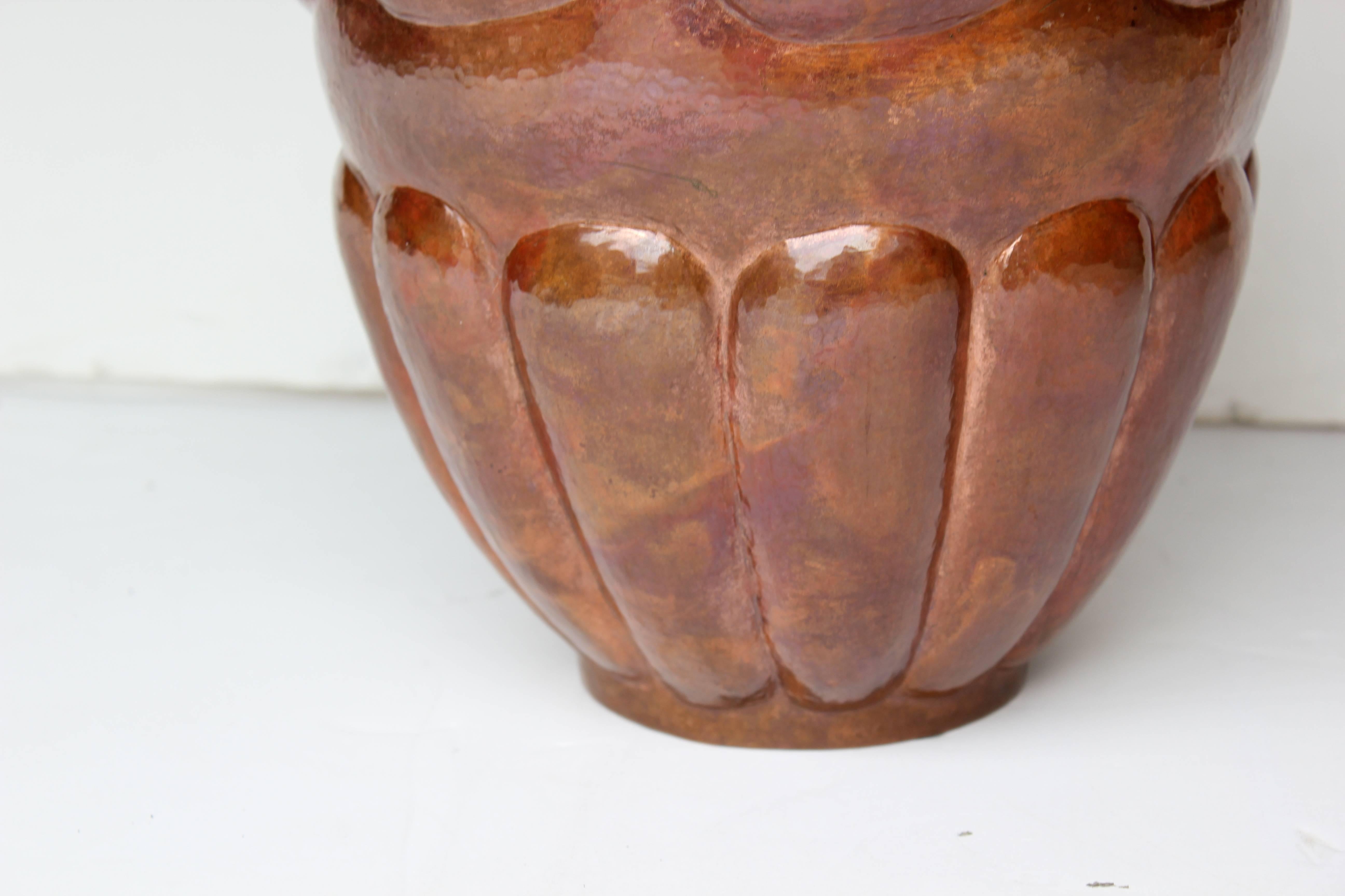 Mexican Mexico, Hand-Wrought Copper Vase II