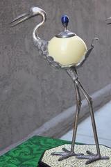 Pair of Anthony Redmile Silver Plated Ostrich Egg Ornaments