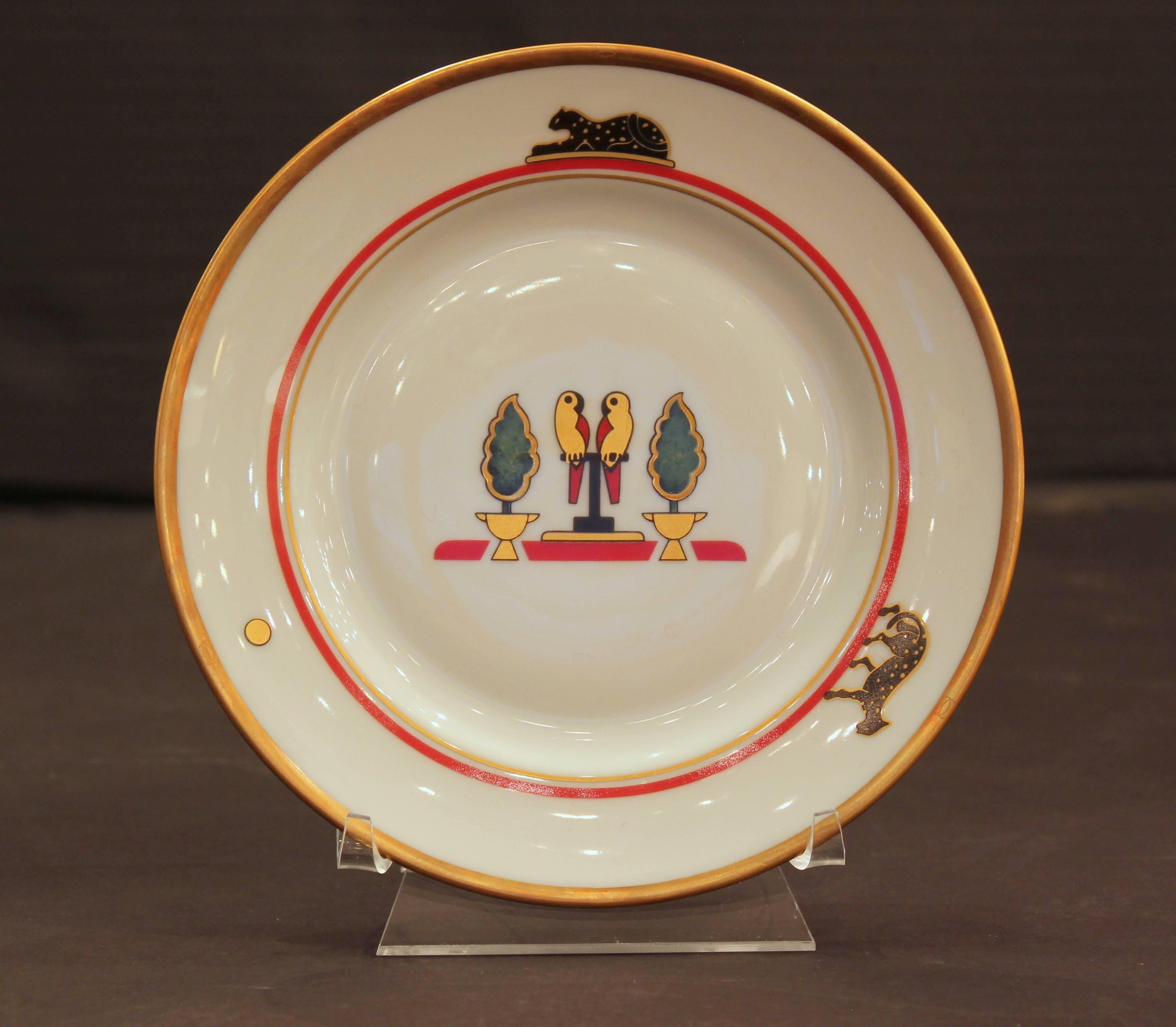 La Maison De Louis Cartier Six Place Setting In Excellent Condition In Los Angeles, CA