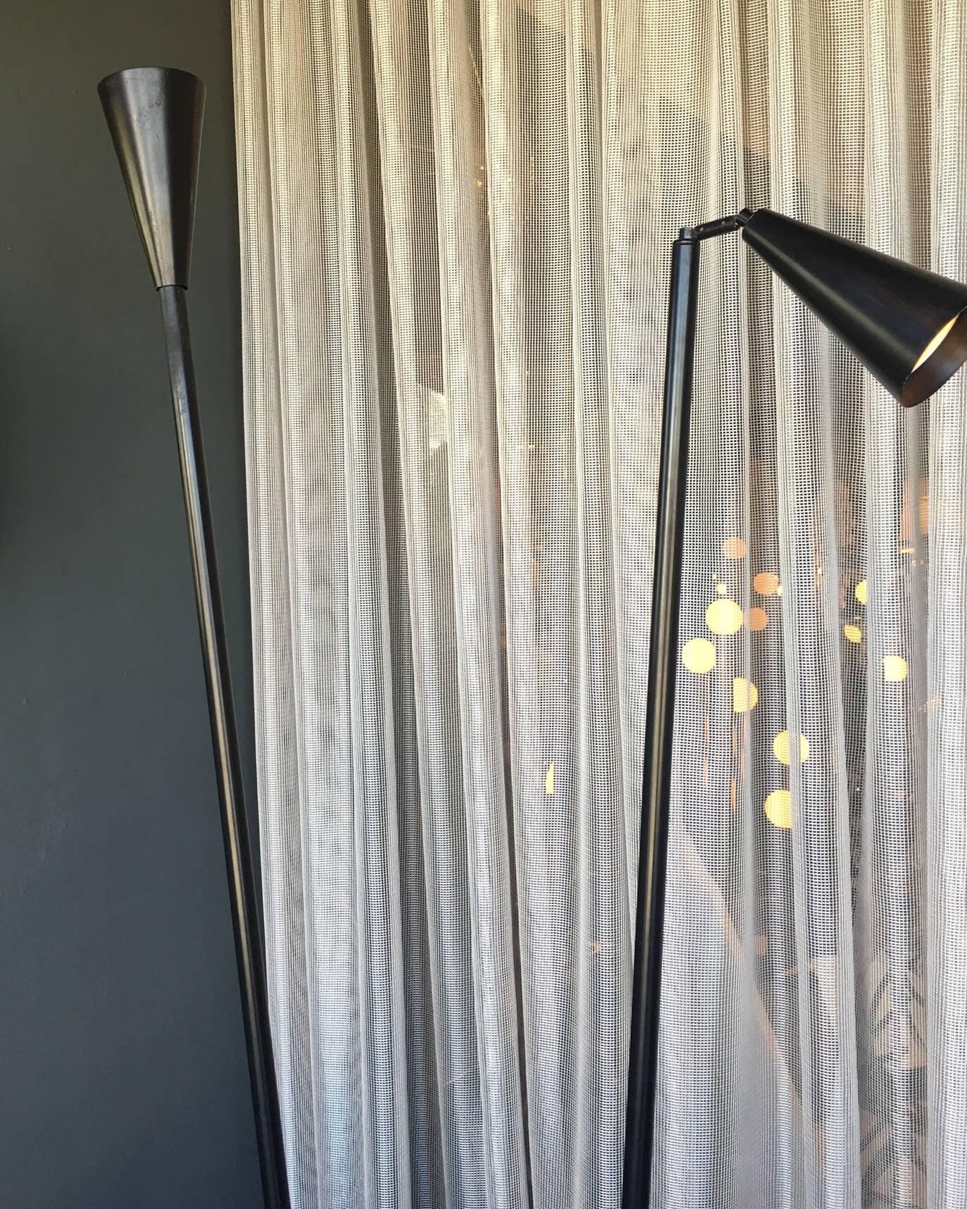 Tall Italian Floor Lamp In Excellent Condition In Los Angeles, CA