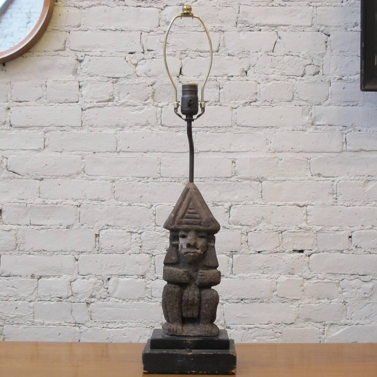 Tiki Table Lamp For Sale 1